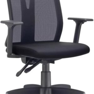 Cadeira De Escritório Addit Diretor Ergonômica Preta Confortável Regulagem Inclinável