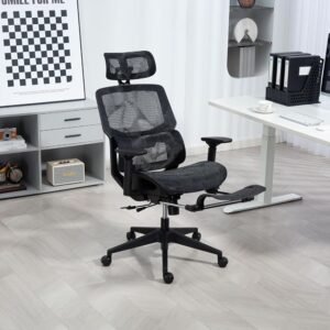 Cadeira De Escritório Ergonômica Posture Office 8088T 03 Mesh (Preto)