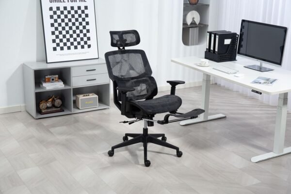 Cadeira De Escritório Ergonômica Posture Office 8088T 03 Mesh (Preto)