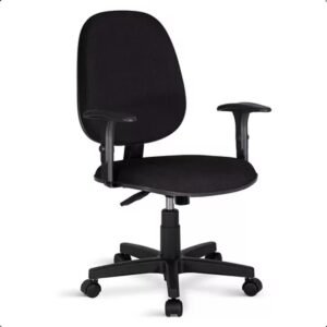 Cadeira Diretor Giratória de Escritório Ergonômica Reclinável Tecido JSerrano Rodízio PU Braços Ajustáveis - Home Gourmet