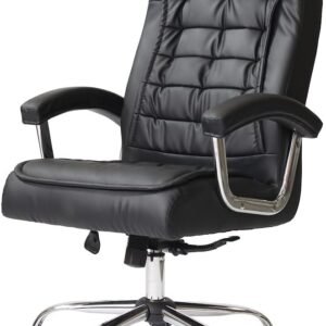 Cadeira Ergonômica de Escritório Presidente Com 42 Molas Ensacadas, Inclinação 120º, Pillow Top no Assento e Encosto, Suporta até 150kg, Baba Shop Preta