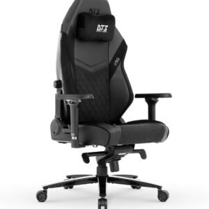 Cadeira Escritório Gamer DT3 N10 Core,almofada magnética, contínuo em 2 direções, braços 4D+ com pad fixo, suporta até 160kg e altura máx.de 1,85m (Tam. Normal | Revestida em Tecido + PU - Black)