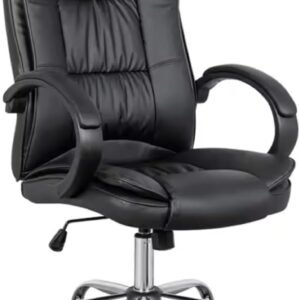 Cadeira Escritório Presidente Giratória Regulagem de Altura a Gás Ergonômica Presidente Executiva Diretor Big Boss Confortável Relax BlidShop Preta