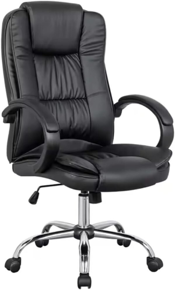 Cadeira Escritório Presidente Giratória Regulagem de Altura a Gás Ergonômica Presidente Executiva Diretor Big Boss Confortável Relax BlidShop Preta