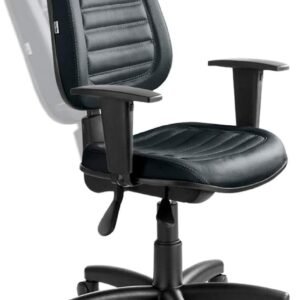 Cadeira Executiva Giratória Martiflex Internauta Premium NR17 INT0219PT96PTCOPT Couríssimo Preto