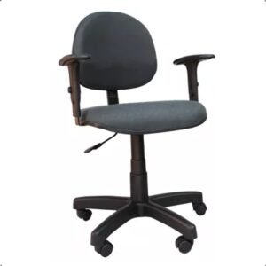 Cadeira Executiva Giratória de Escritório Ergonômica com Braço Espuma Injetada D45 Madeira Pinus Suporta 120kg - Home Gourmet