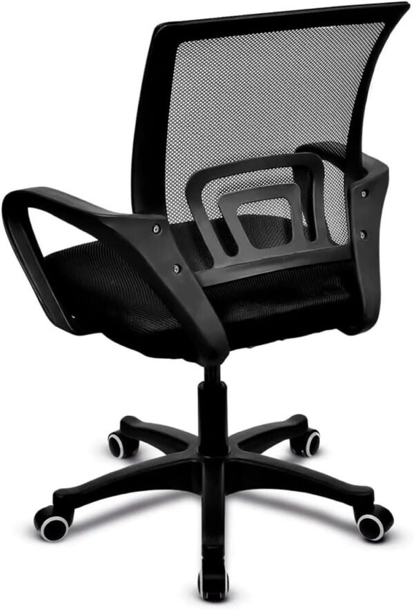 Cadeira Executiva TCN 001 Preto Office Escritório Com Apoio ergonômico para lombar Apoio para os braços Ajuste de altura - Imagem 2
