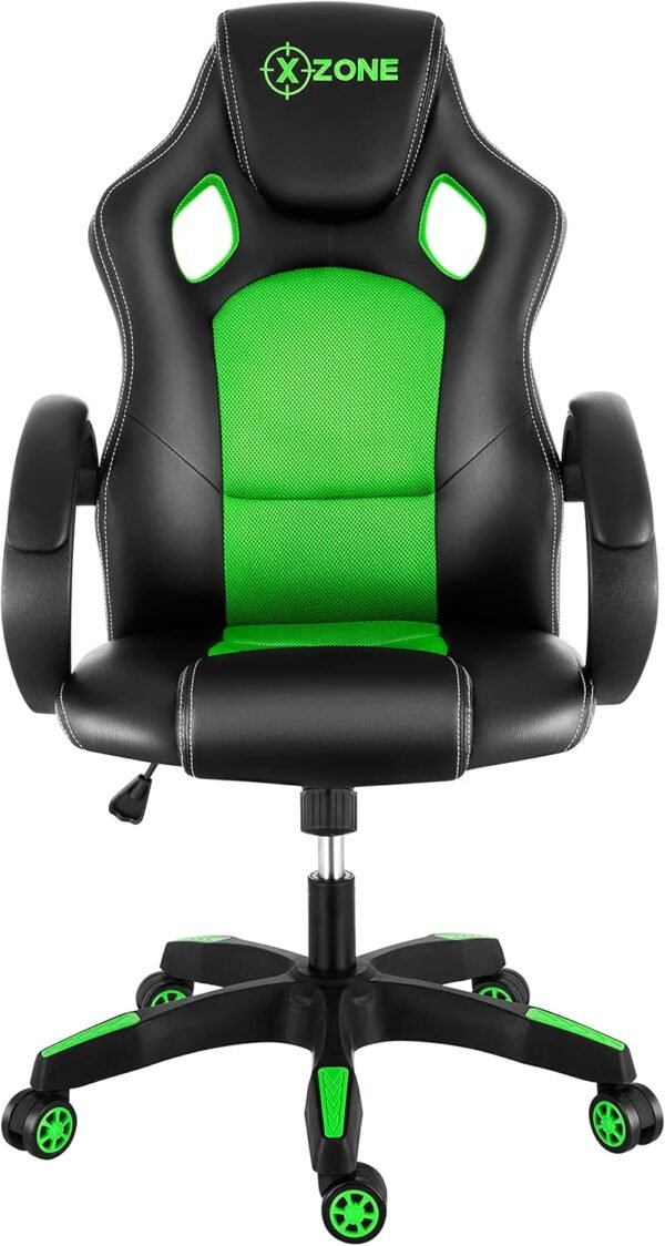 Cadeira Gamer Básica, Xzone, Preto/Verde - CGR-02