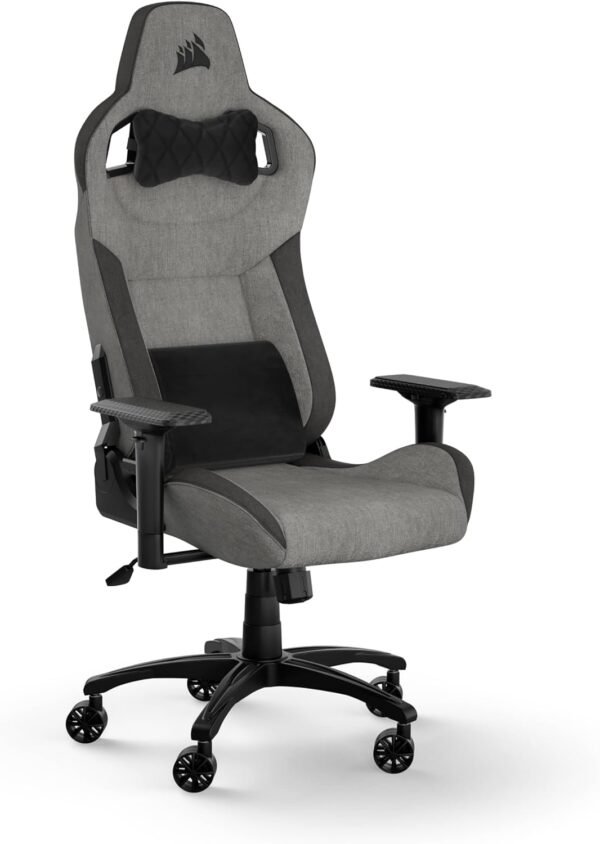 Cadeira Gamer Corsair T3 Rush 2023, Até 120Kg, Apoio de Braços 4D, com Almofadas, Reclinável, Cinza/Carvão - CF-9010056-WW