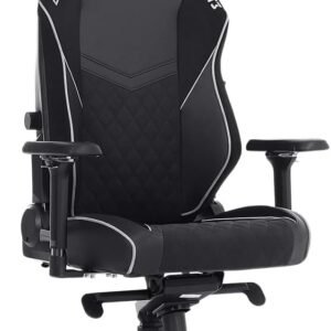 Cadeira Gamer DT3 N10 Squad,almofada magnética, apoio lombar integrado, braços 4D+, suporta até 160kg e altura máx.de 1,85m (Black) (N10 Squad - Tam. Normal | Revestida em Tecido + PU)