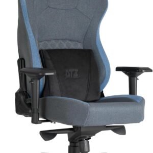 Cadeira Gamer DT3 Royce, ergonomica e confortável em Tecido DT3 Techsoft™, espuma injetada, estrutura reforçada em aço tubular, braços 4D+, suporta até 180kg e altura máx. de 2,10m(Navy Blue)