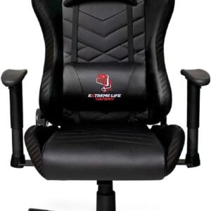 Cadeira Gamer Ergonômico Black Carbon com Apoio Cervical - CH09CA ELG