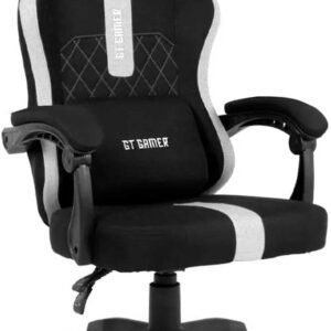Cadeira Gamer Goldentec GT Mercury Cinza/Preto Suporta até 120kg Ergonomica Encosto ajustável