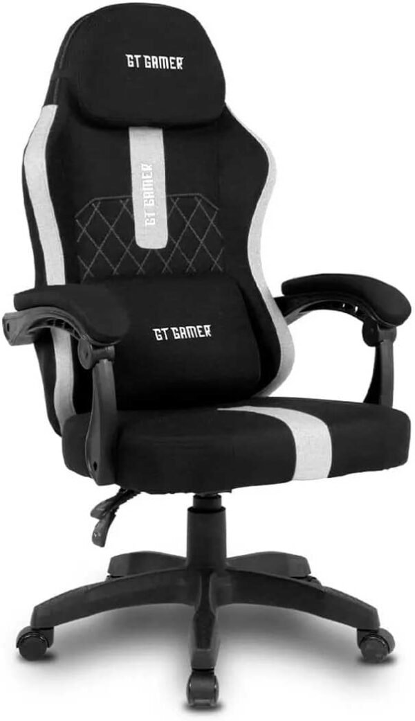 Cadeira Gamer Goldentec GT Mercury Cinza/Preto Suporta até 120kg Ergonomica Encosto ajustável