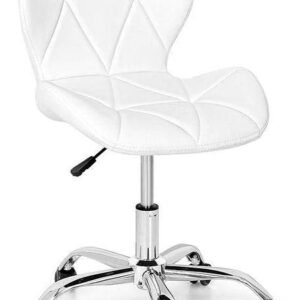 Cadeira Office Eiffel Slim Base Giratória - Branca