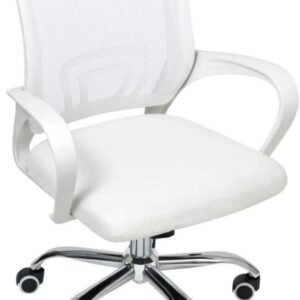 Cadeira de Escritório Begonia Tela Mesh Ergonômica Branco