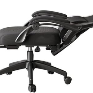 Cadeira de Escritório Cadeira de escritório ergonômica com apoio lombar, reclinável confortável para longos períodos sentados e cochilos Cadeira Gamer