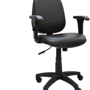 Cadeira de Escritório Diretor Ergonômica Giratória com Relax, Braços Ajustáveis e Revestimento em Tecido Preto - Conforto, Suporte e Estilo para Escritório e Home Office - Escritex