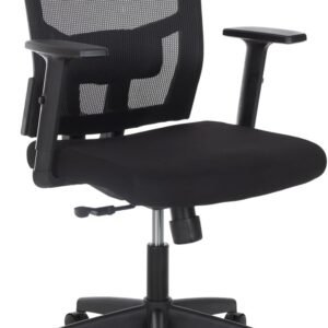 Cadeira de Escritório Diretor Giratória, BlumeOffice BLM0226, Ergonômica, Peso Máximo 110kg, Tela de Poliéster, Encosto com Apoio Lombar