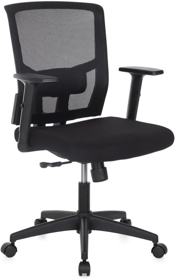 Cadeira de Escritório Diretor Giratória, BlumeOffice BLM0226, Ergonômica, Peso Máximo 110kg, Tela de Poliéster, Encosto com Apoio Lombar