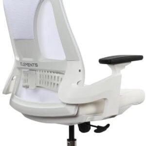 Cadeira de Escritório Elements Helene Special Branca, Braços 3D, Apoio Cervical