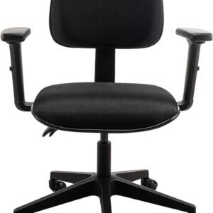 Cadeira de Escritório Ergonômica Executiva Corporativa NR-17 – Reclinável, Espuma Moldada, Braços 1D Ajustáveis, Suporta até 150kg – Rodas Silenciosas, Design Moderno e Conforto Premium – Preta