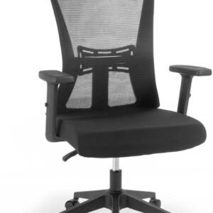Cadeira de Escritório Ergonômica Imperial com Apoio de Cabeça e Relax - Preto