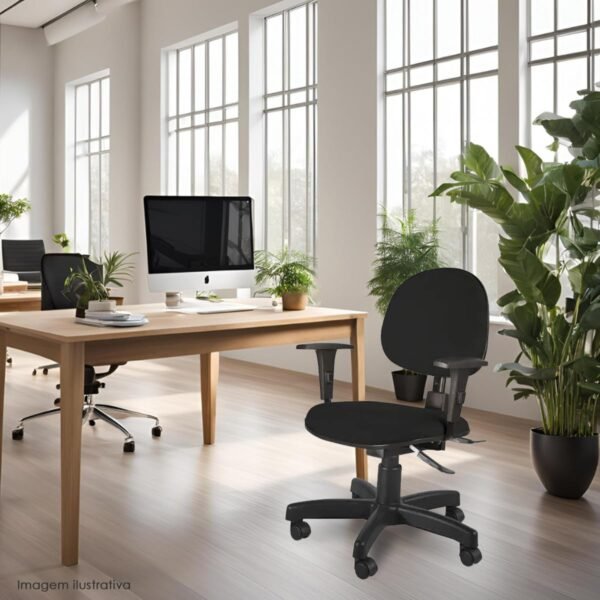 Cadeira de Escritório Executiva Giratória - Ergonomia Avançada com Back System Home Gourmet - Imagem 2