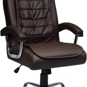 Cadeira de Escritório Presidente Munique Marrom - Mola Ensacada - Original Conforsit