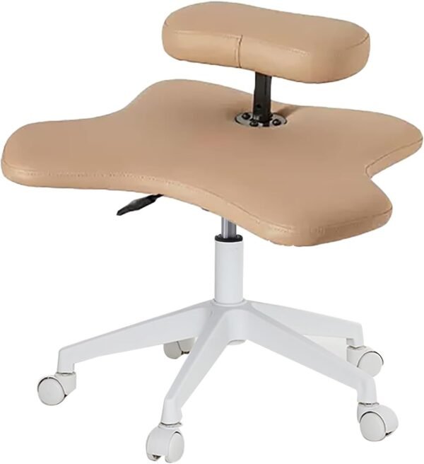 Cadeira de ajoelhar, cadeira de pernas cruzadas com rodas, cadeira de meditação, banco de escritório ergonômico ajustável em altura, 2 almofadas cadeiras ortopédicas, cadeira cruzada