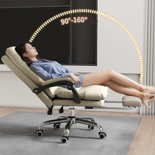 Cadeira de escritório Cadeira ergonômica reclinável para escritório, cadeira gamer ajustável para uso doméstico e profissional, com conforto para sentar por muito tempo cadeira de computador - Imagem 2