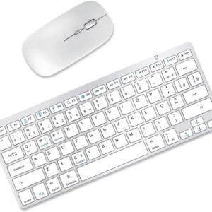 Combo Teclado e Mouse Bluetooth Sem Fio Padrão ABNT2 Teclado Para Notebook, Teclado Para Celular, Teclado Para iPad, Teclado Para Tablet, Teclado Para Escritório E-Shop Center