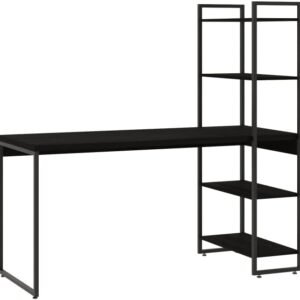 Compace Desing, Escrivaninha com Estante Alta 4 Prateleiras 1,50m Dynamica