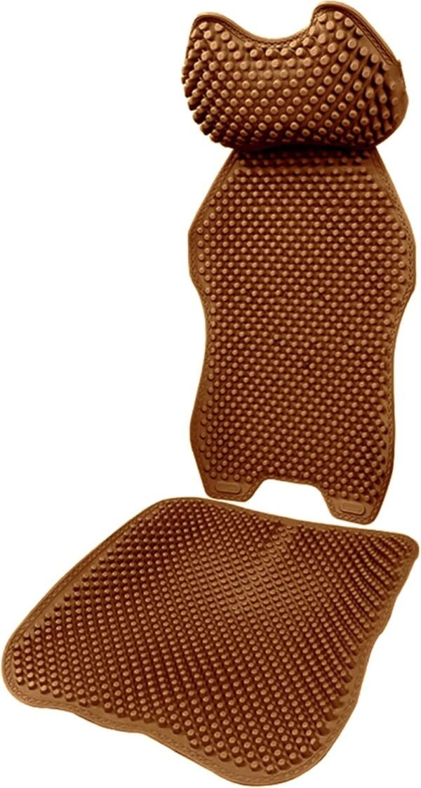 Conjunto de capa de assento de carro refrescante com almofada de pescoço de espuma viscoelástica, almofada de massagem ortopédica com malha ventilada e base de silicone antiderrapante, conforto de