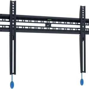 ELG, E600, Suporte Fixo de Parede para Televisão ou Monitor, de 32" a 86", Compatível com Telas Curvas e Planas, Feito em Aço Carbono,, Suporta Até 50kg, Preto