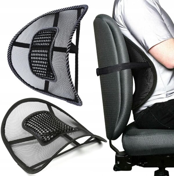 Encosto Lombar de Cadeira Escritorio Ortopedico Ergonomico Alivio das Dores Nas Costas Correção Postural