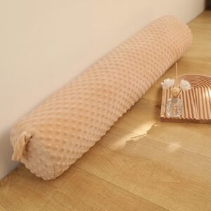 Eoieov Almofadas de rolo para sofá de cama - Almofada cilíndrica redonda com capa de almofada de reforço - Travesseiro de pescoço redondo para suporte de coluna e pescoço, suporte lombar 99 cm, cáqui