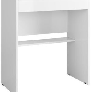 Escrivaninha Mesa Para Computador Escritório Com Gaveta Branca