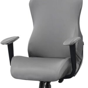 (Grey) - Deisy Dee Slipcovers Cloth Stretch Polyester Chair Cover for Reclining Racing Gaming Chair (Only Chair Covers) (grey)