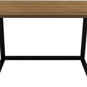 HAYONIK, Mesa Para Escritório Office Industrial, Amêndola Rústica, 110X60cm, MDF, Borda Dupla de 27mm, Peso Suportado 150Kg - MHO 1100