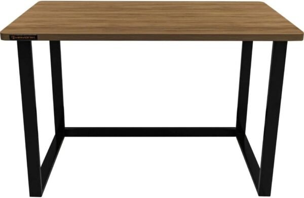 HAYONIK, Mesa Para Escritório Office Industrial, Amêndola Rústica, 110X60cm, MDF, Borda Dupla de 27mm, Peso Suportado 150Kg - MHO 1100
