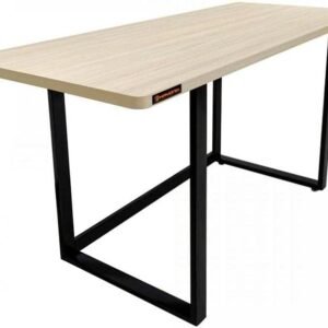 HAYONIK, Mesa Para Escritório Office Industrial, Carvalho Berlin, 150X60cm, MDF, Borda Dupla de 27mm, Peso Suportado 150Kg - MHO 1500