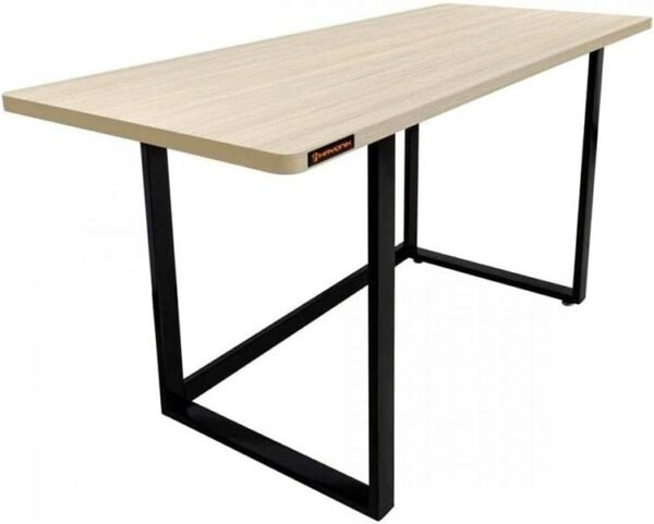 HAYONIK, Mesa Para Escritório Office Industrial, Carvalho Berlin, 150X60cm, MDF, Borda Dupla de 27mm, Peso Suportado 150Kg - MHO 1500