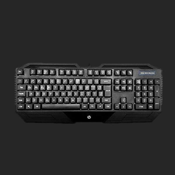 HP Combo Teclado + Mouse GK1000 Preto Layout ABNT2 Mouse com Design Ergonômico e com LED multicores 1QW65AA - Imagem 2