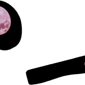 Kit Mouse Pad E Apoio Teclado Ergonômico Lua Rosa Mágica