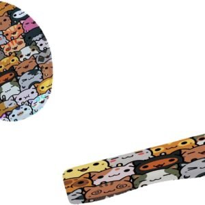 Kit Mouse Pad E Apoio Teclado Ergonômico Vários Gatos Divertidos