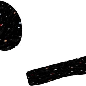 Kit Mouse Pad E Apoio Teclado Ergonômico Viagem Pelo Espaço