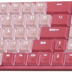 Kit Mouse e teclado mecânico sem fio Redragon BS-8772 RP Rosa