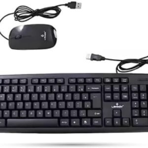 Kit Teclado E Mouse Para Computador Com Fio Usb Design Ergonômico Confort, Para Uso em Escritórios ou Jogos