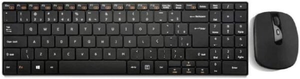 Kit Teclado e Mouse sem fio Slim Multi conexão USB Preto - TC202 - Imagem 2